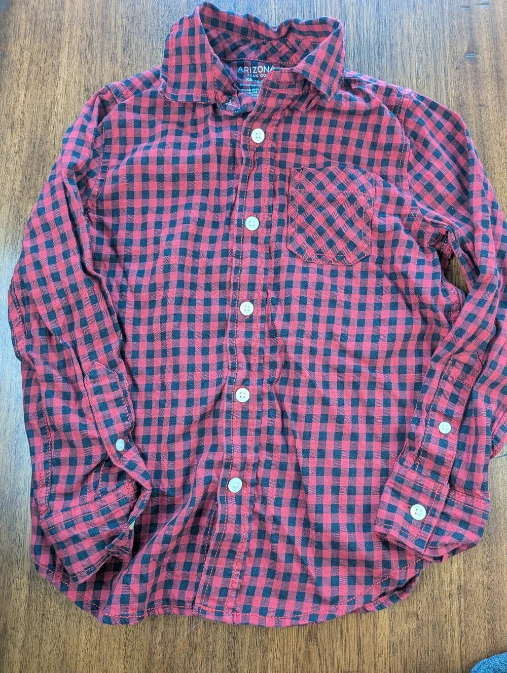 Bundle Of 3 Pcs Boys Clothing Size 6/7 Jeans Plaid See Description